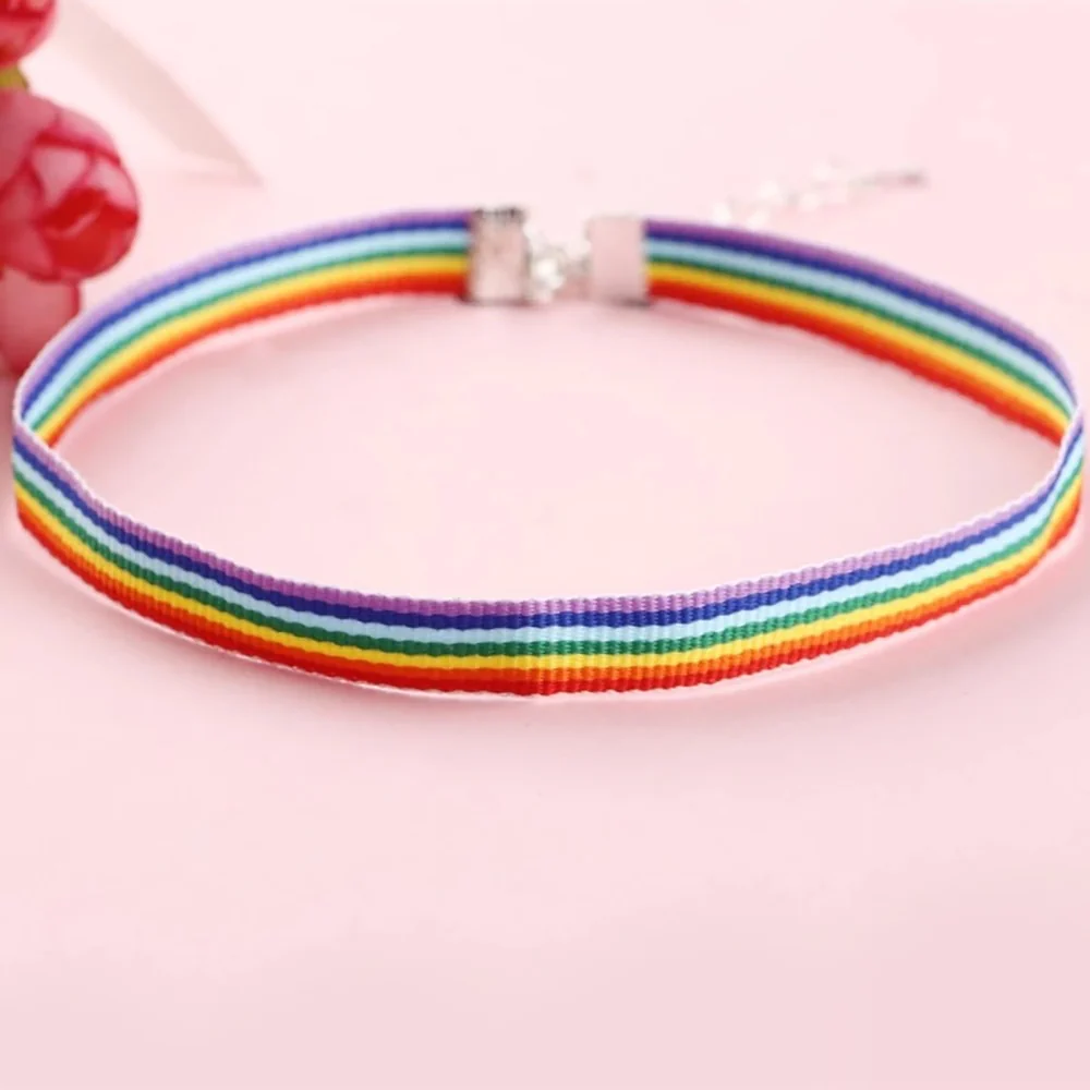 Rainbow Choker Necklace - Image 2