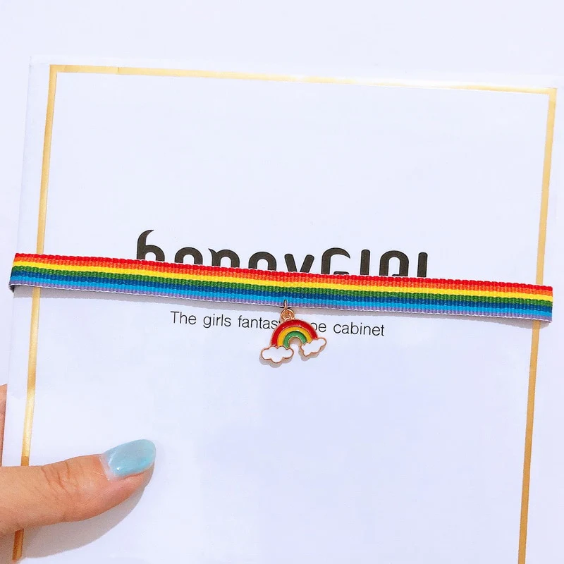 Rainbow Choker Necklace - Image 3