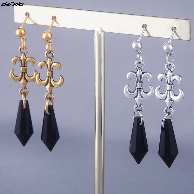 Sailor Moon Black Lady Black Crystal Earrings - Image 5