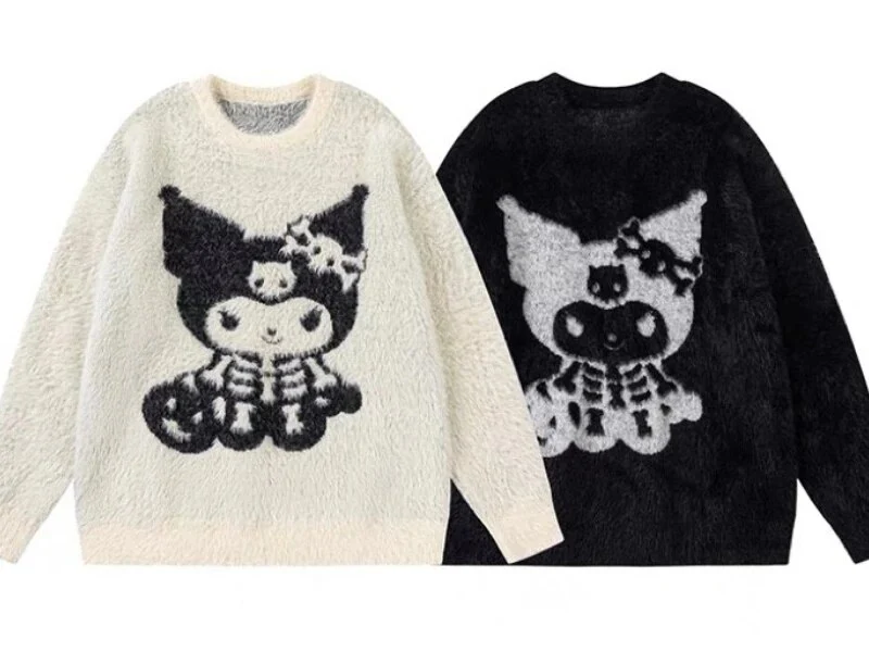 Skeleton Kuromi Sweater - Image 8