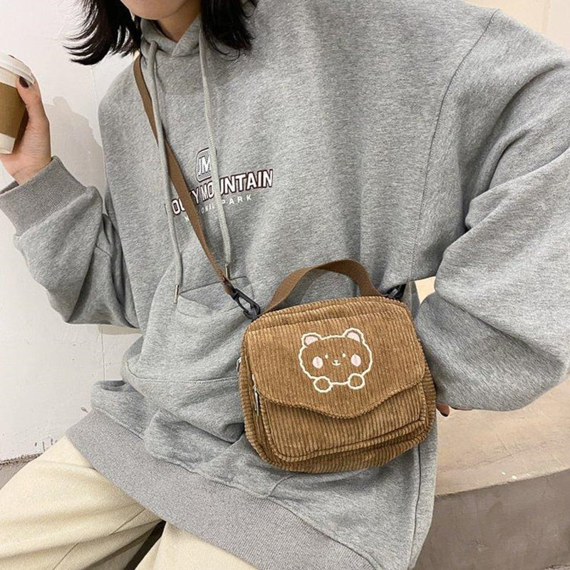 Soft Brown Mocha Kawaii Satchel bag - Image 10