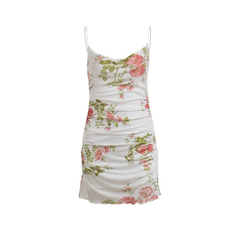 Soft Girl Aesthetic Floral Mini Sundress - Image 2