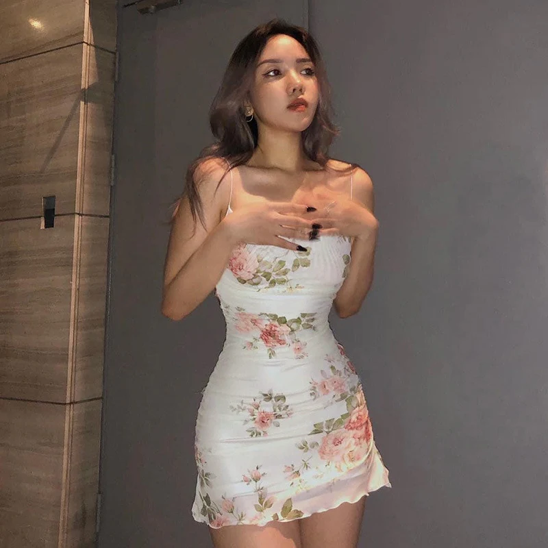 Soft Girl Aesthetic Floral Mini Sundress - Image 5