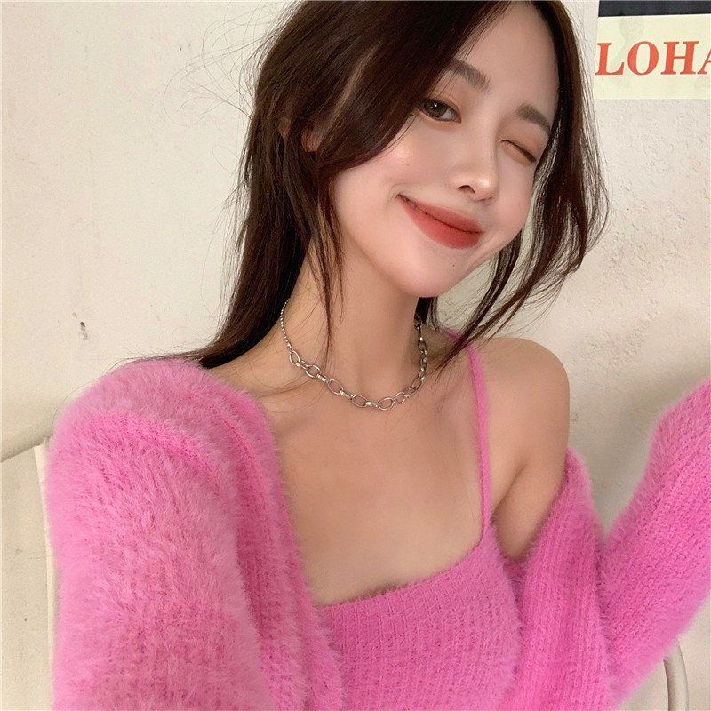 Soft Girl Cardigan Camisole Sweater Set - Image 20