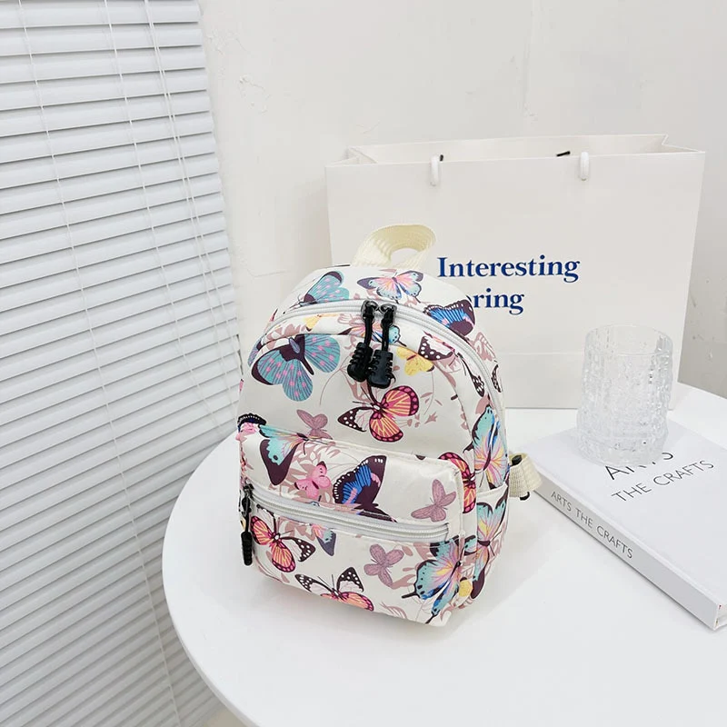 Soft Girl Mini Backpack Butterfly Print - Image 2