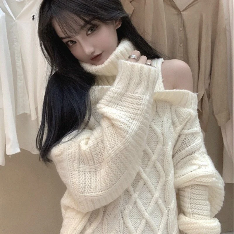 Soft Girl Sweater Turtleneck Pullover - Image 9