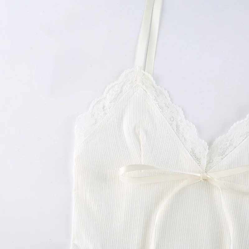 Soft Girl Y2K Lace Trim Crop Top - Image 10