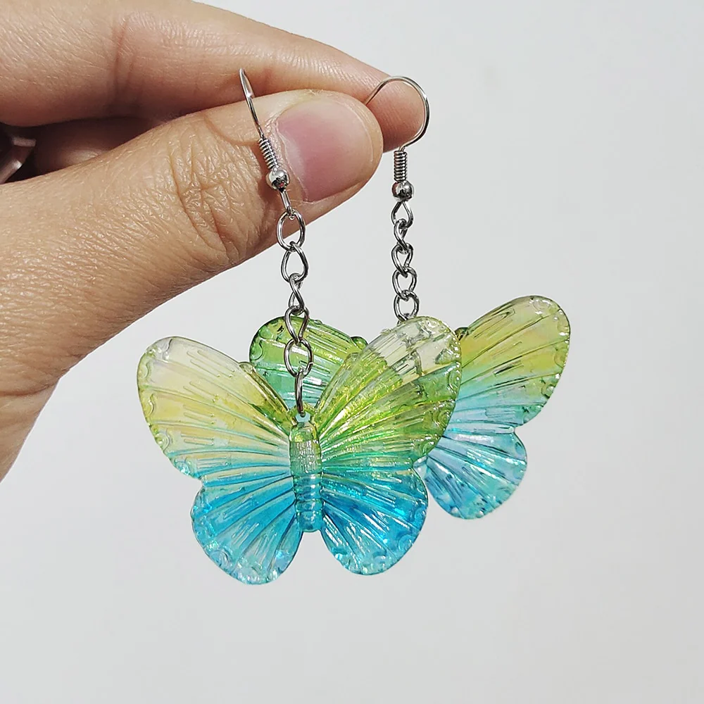 Soft Girl Y2K Transparent Butterfly Earrings - Image 10