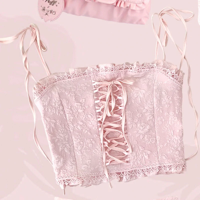 Soft Pink Sweet Lolita Skirt Set - Image 6