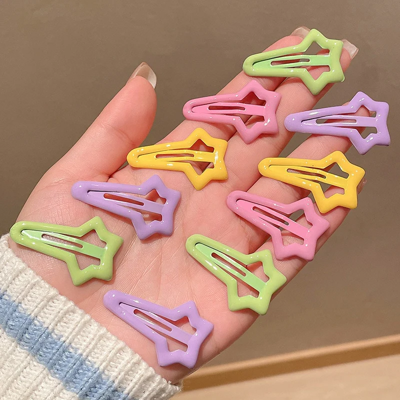 Star BB Hair Clips 10 pcs Set - Image 10