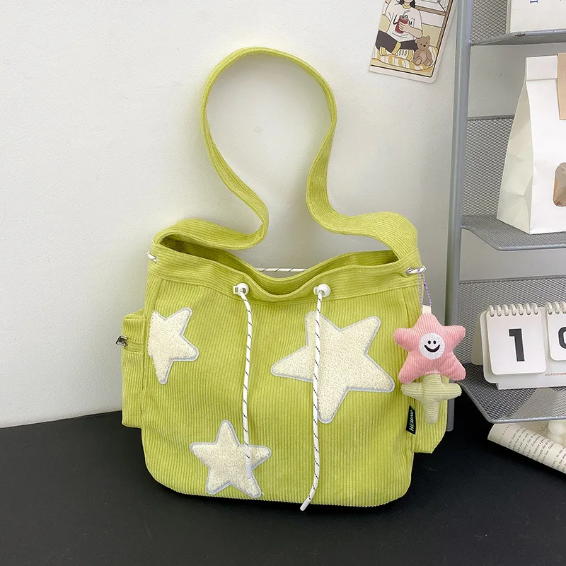 Star Corduroy Messenger Bag - Image 10