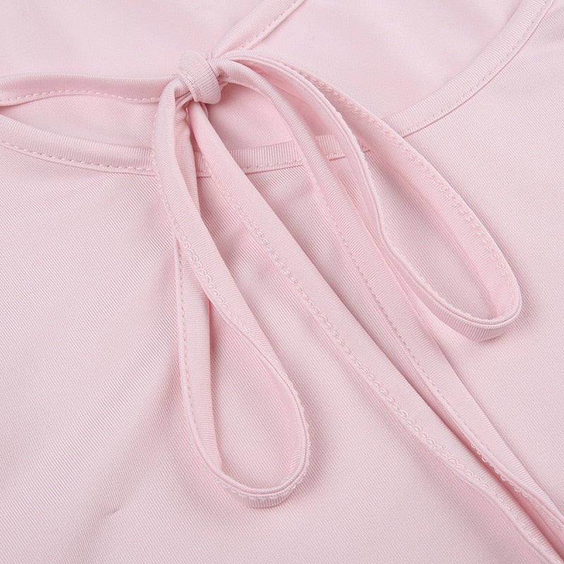 Sweet Girl Lace-up Long Sleeve Top - Image 8