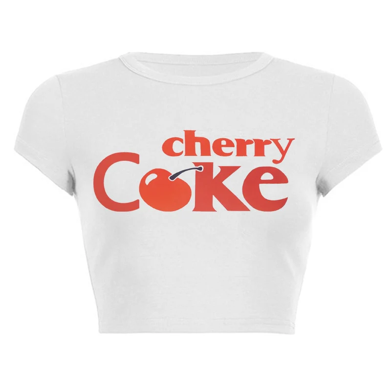 Vintage Cherry Coke Crop Top - Image 2
