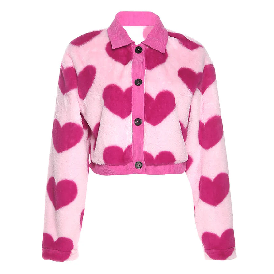 Y2K Pink Hearts Soft Jacket - Image 8