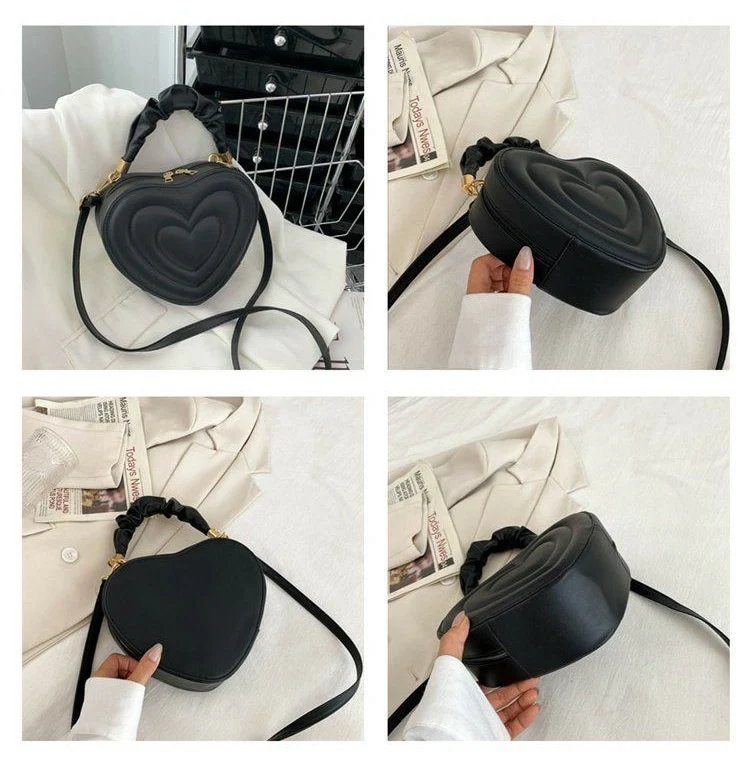 Y2K Aesthetic Retro Vintage Heart Shoulder Bag - Image 11