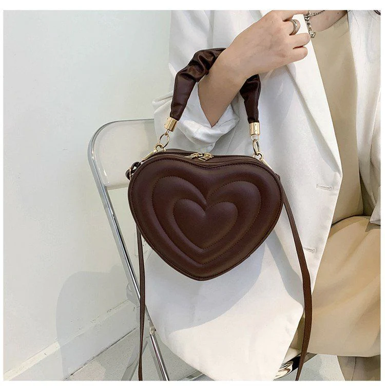 Y2K Aesthetic Retro Vintage Heart Shoulder Bag - Image 19