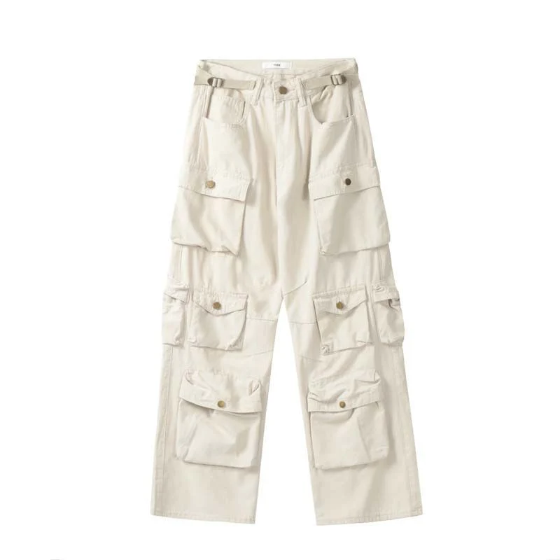 Y2K Baggy Blue Washed Cargo Pants - Image 5
