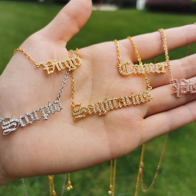 Y2K Gothic Zodiac Necklace - Image 15