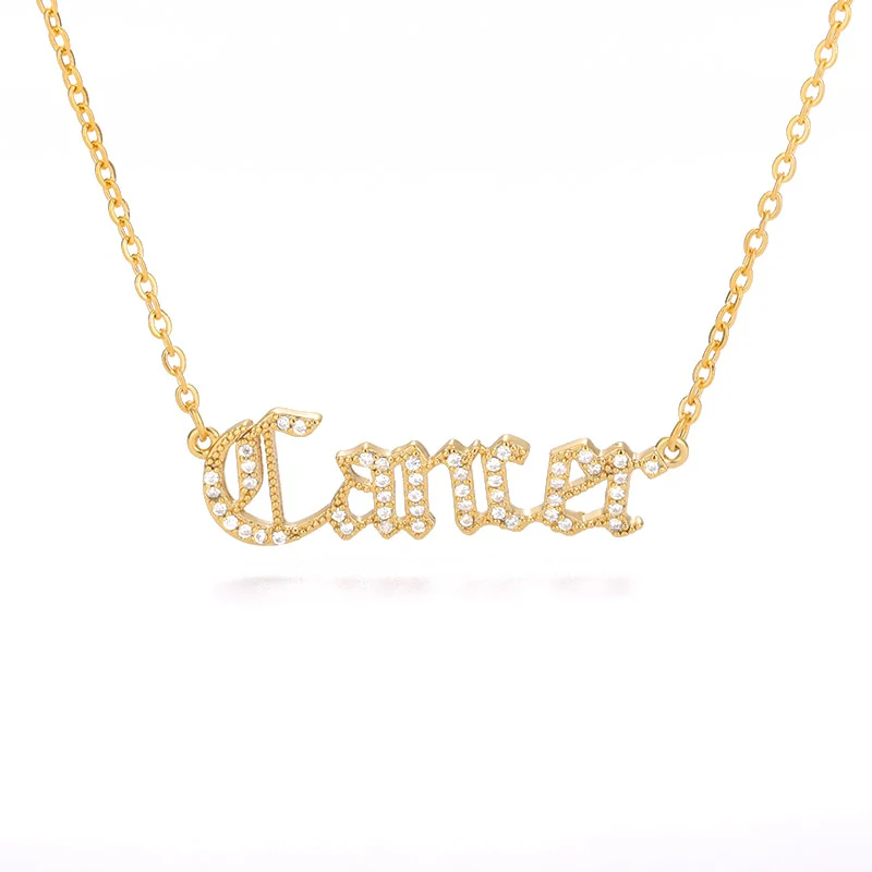 Y2K Gothic Zodiac Necklace - Image 7