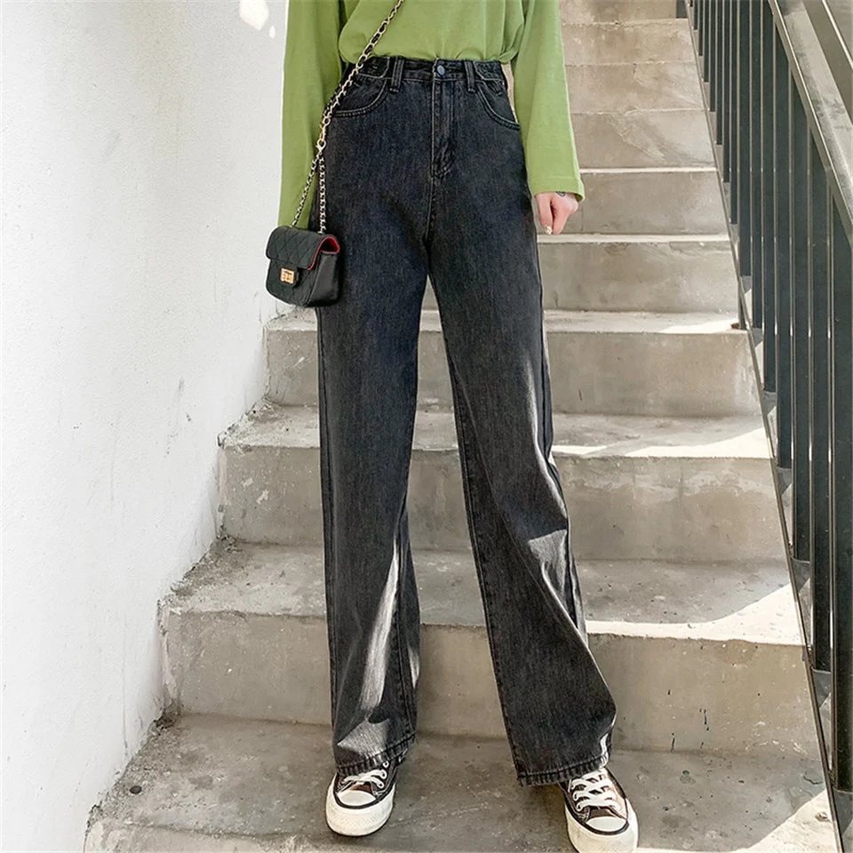 Y2K Grunge High Waist Denim Pants Wide Leg - Image 14