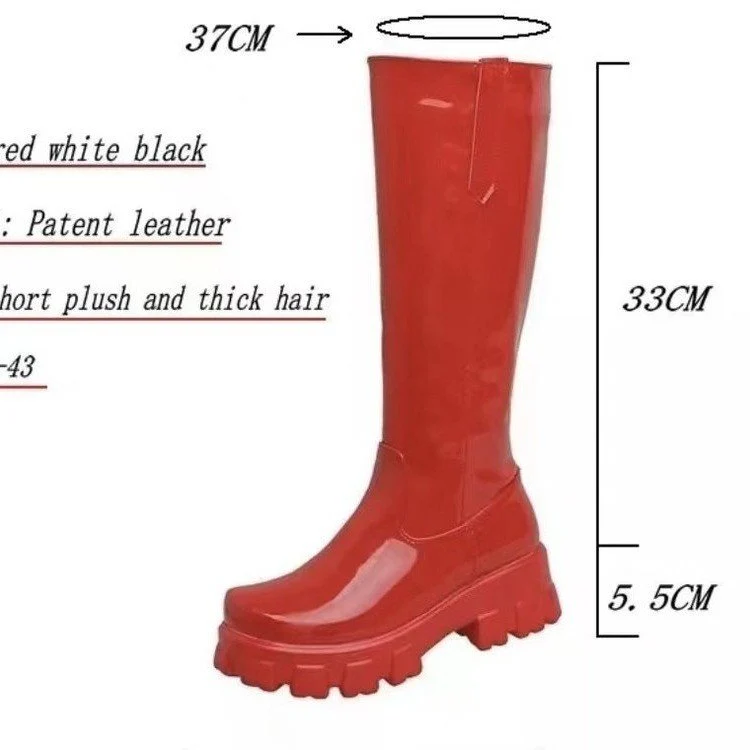 Y2K Shiny Knee-High Boots - Image 5