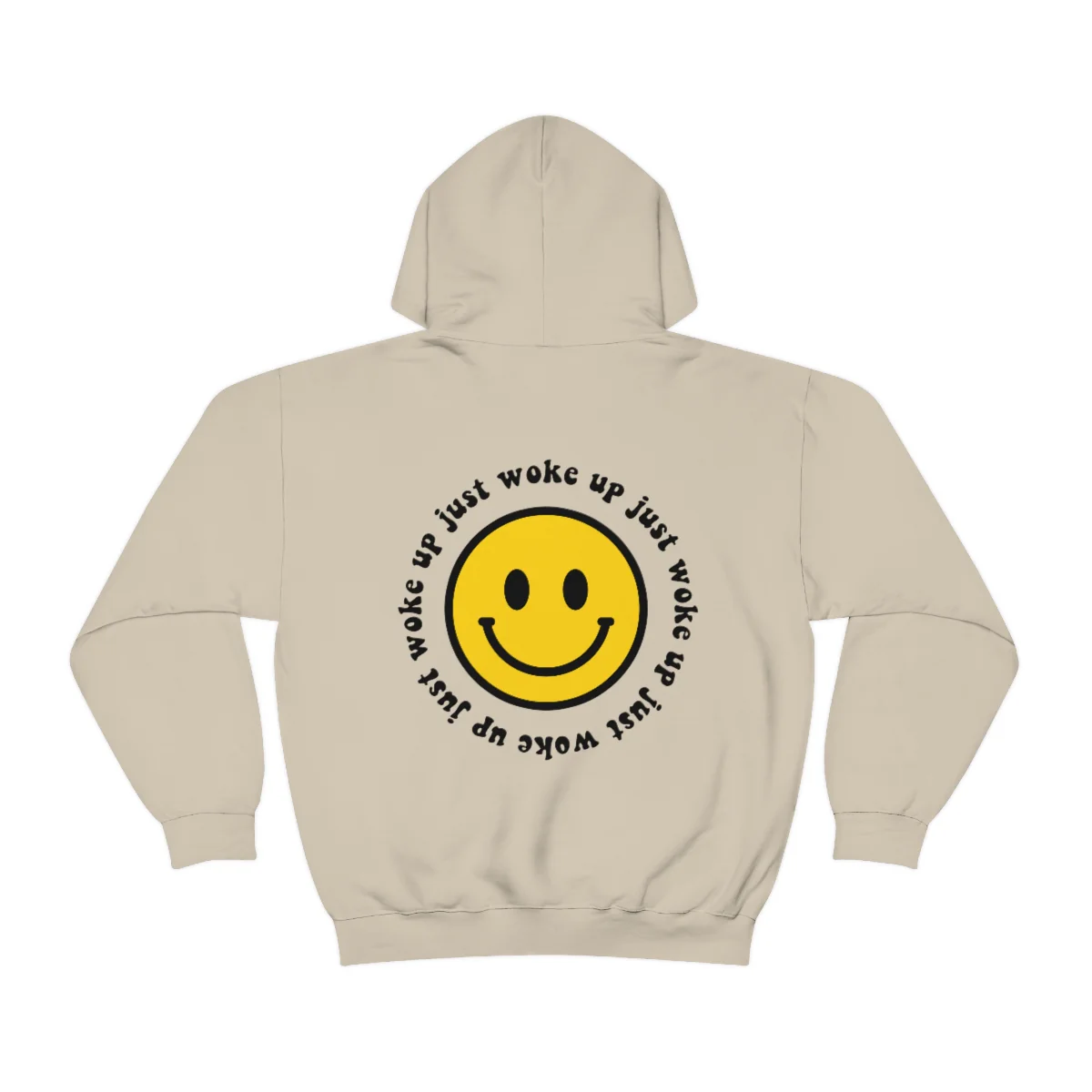 Y2K Smiley Just Woke Up Hoodie Sweatshirt - Image 12