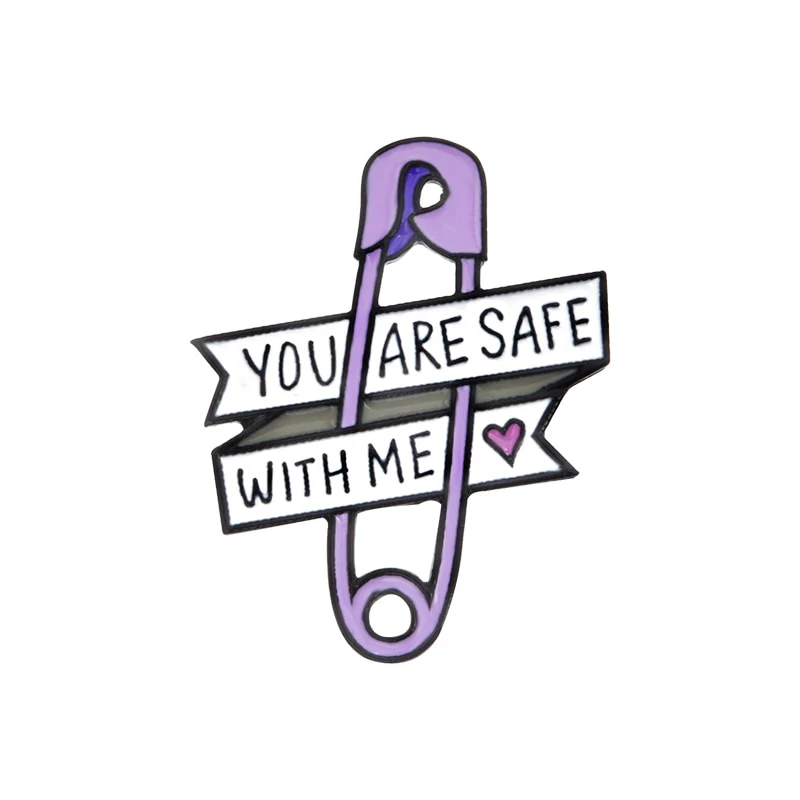 You are safe with me Enamel Pin - Image 2